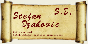 Stefan Džaković vizit kartica